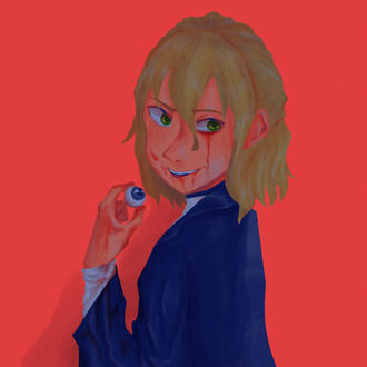 manga style bust